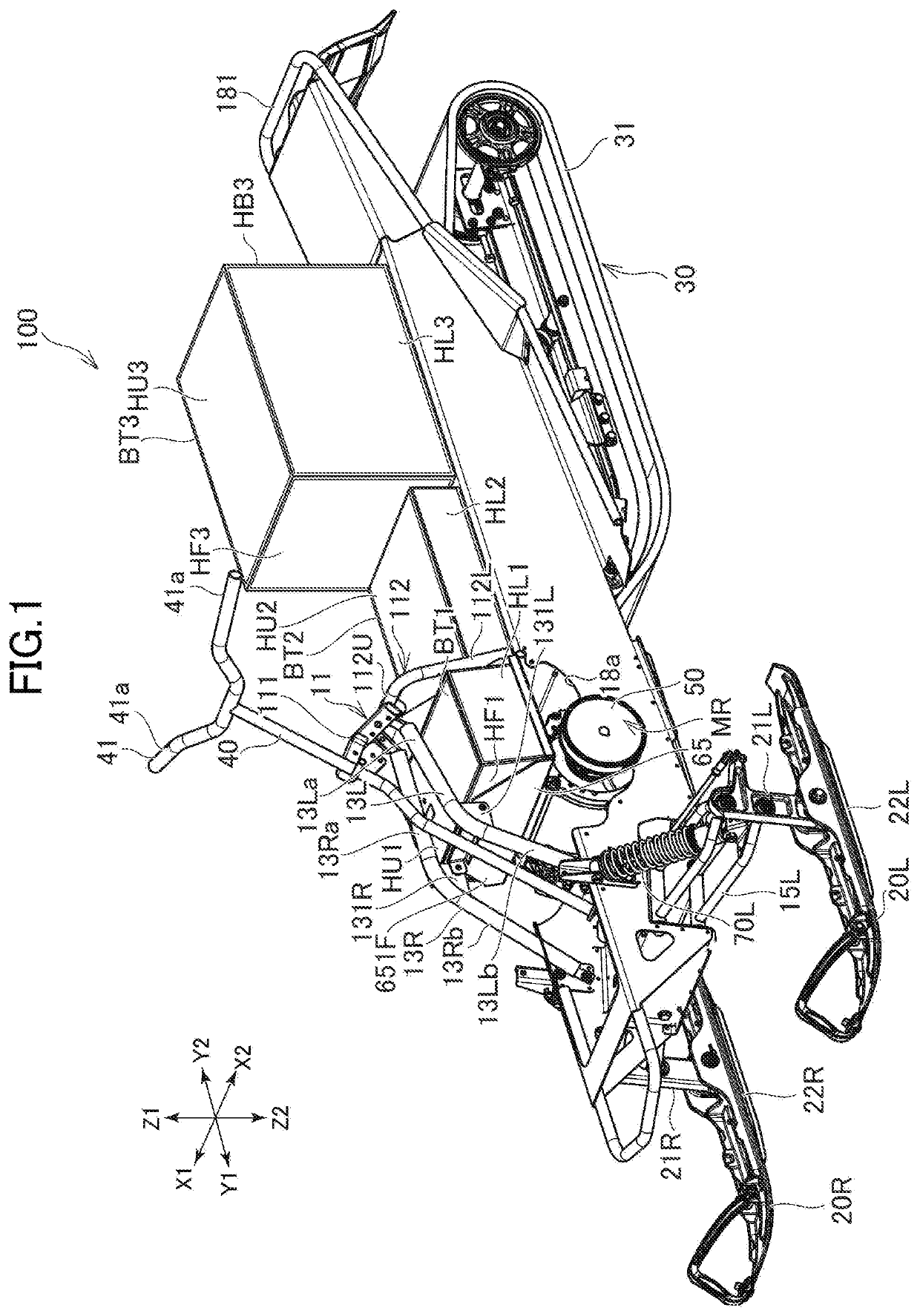 Electric snowmobile