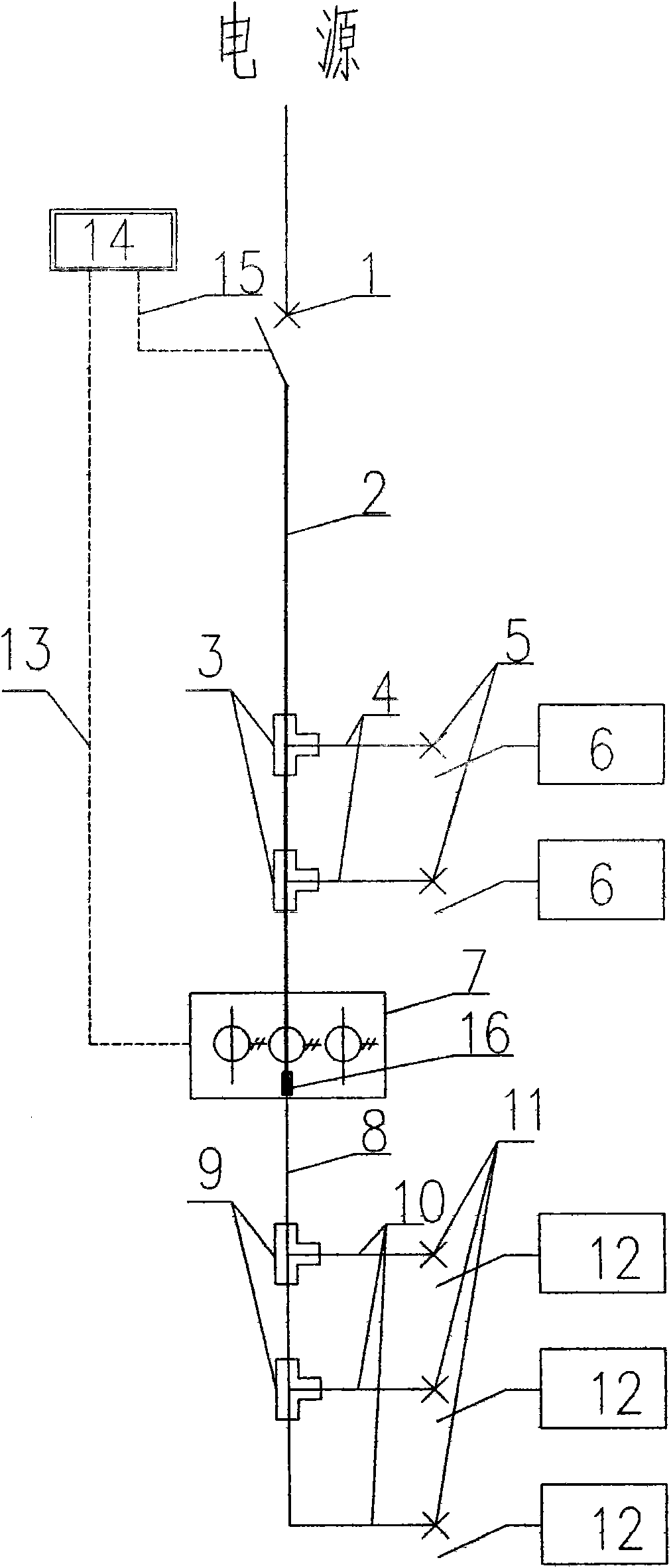 Power supply and distribution method for low-voltage system