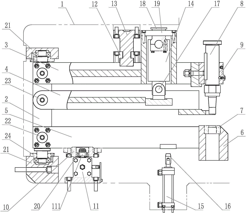 Punch die indexing mechanism of numerical control punch press