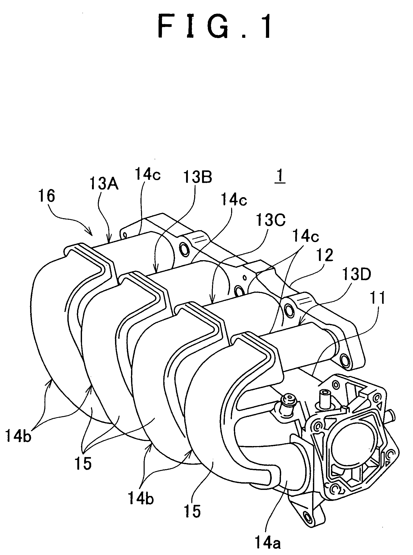 Welding structure for synthetic resin intake manifold