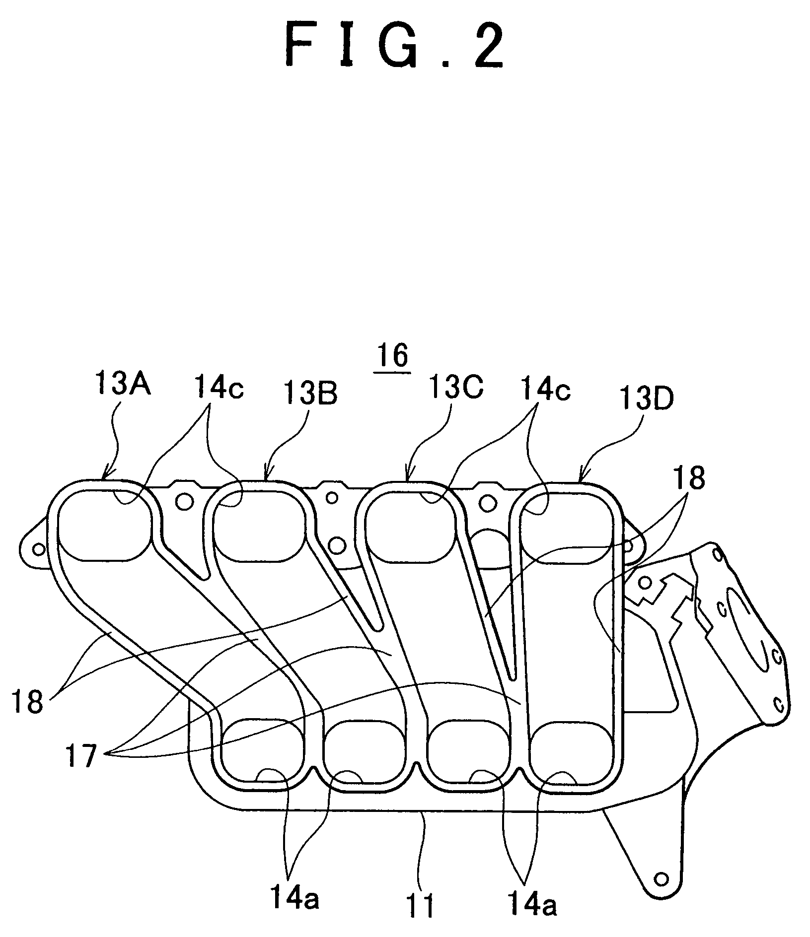 Welding structure for synthetic resin intake manifold