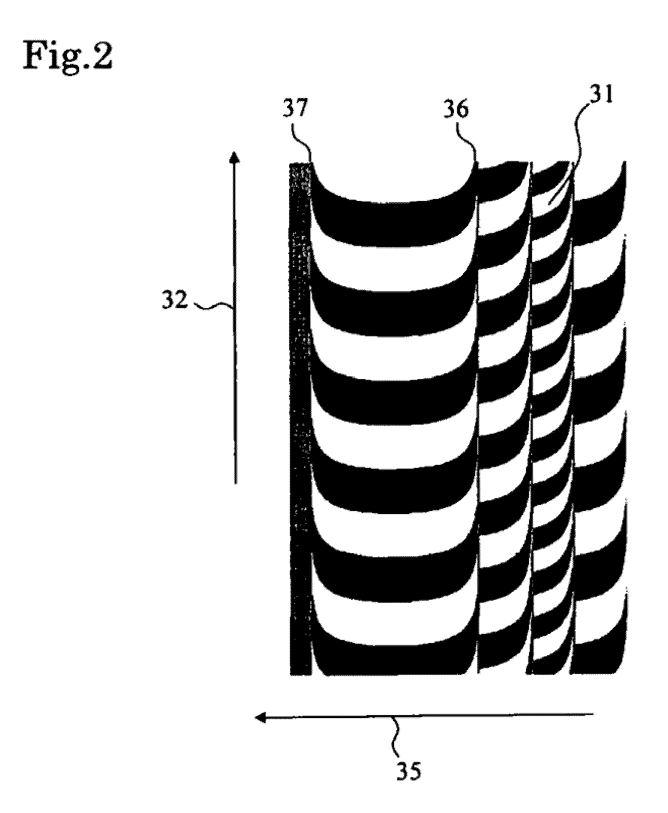 Near-field recording device having heating mechanism positioned near a trailing side of a magnetic pole