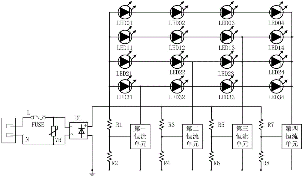 LED light source module