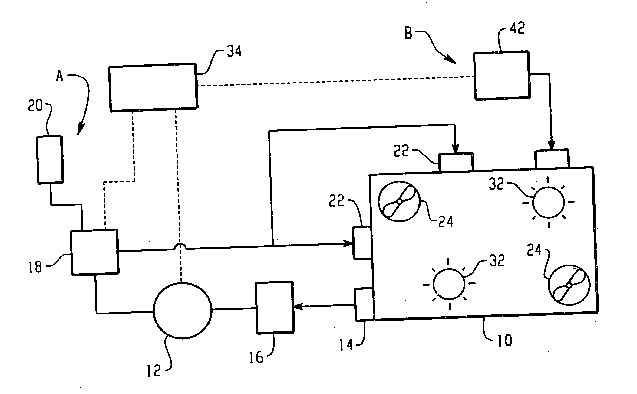 Activated oxidizing vapor treatment system and method