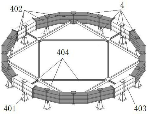 Megawatt tower type photo-thermal power generation heat collector mounting method and mounting system device