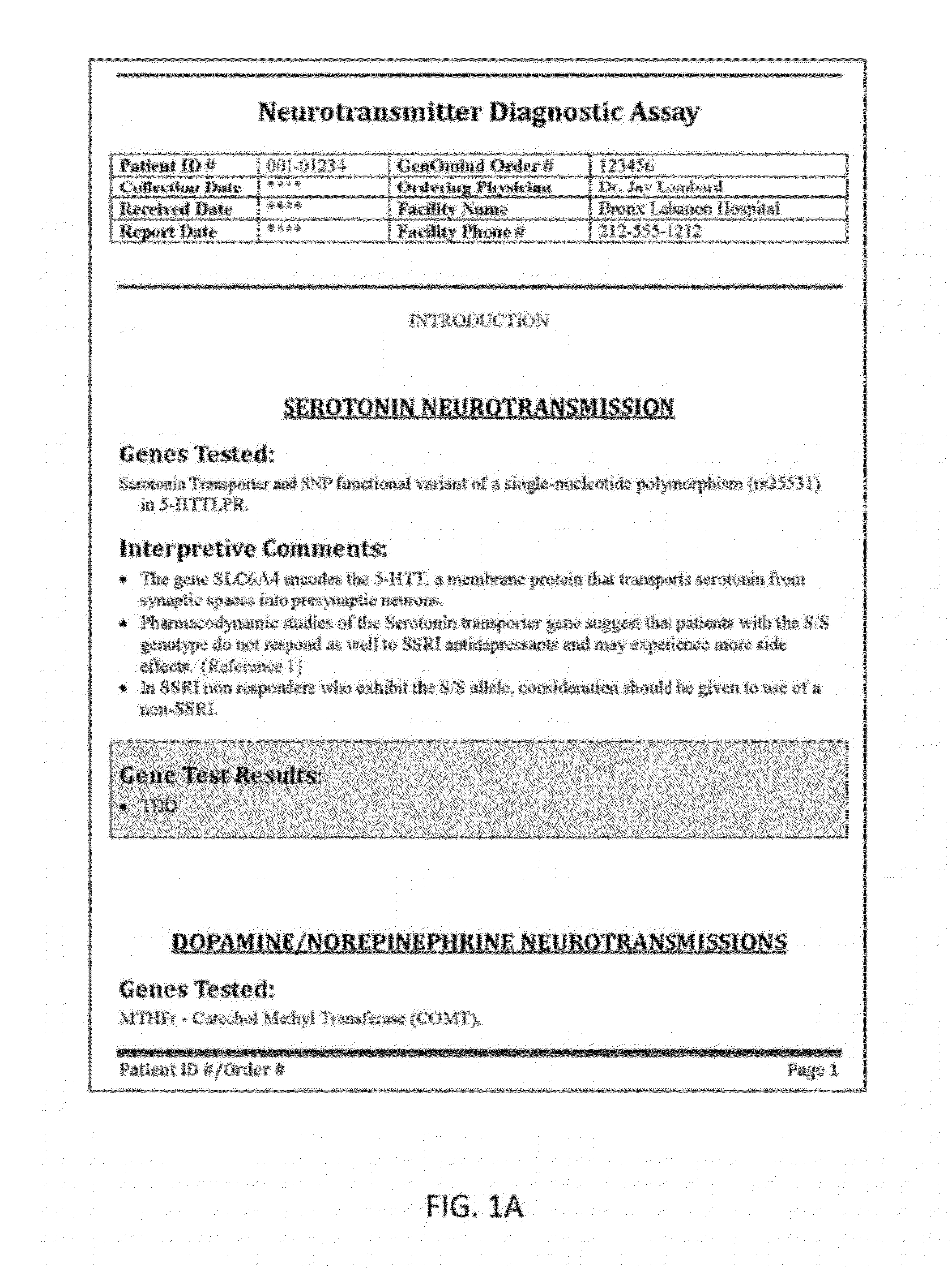 Neuropsychiatric Test Reports