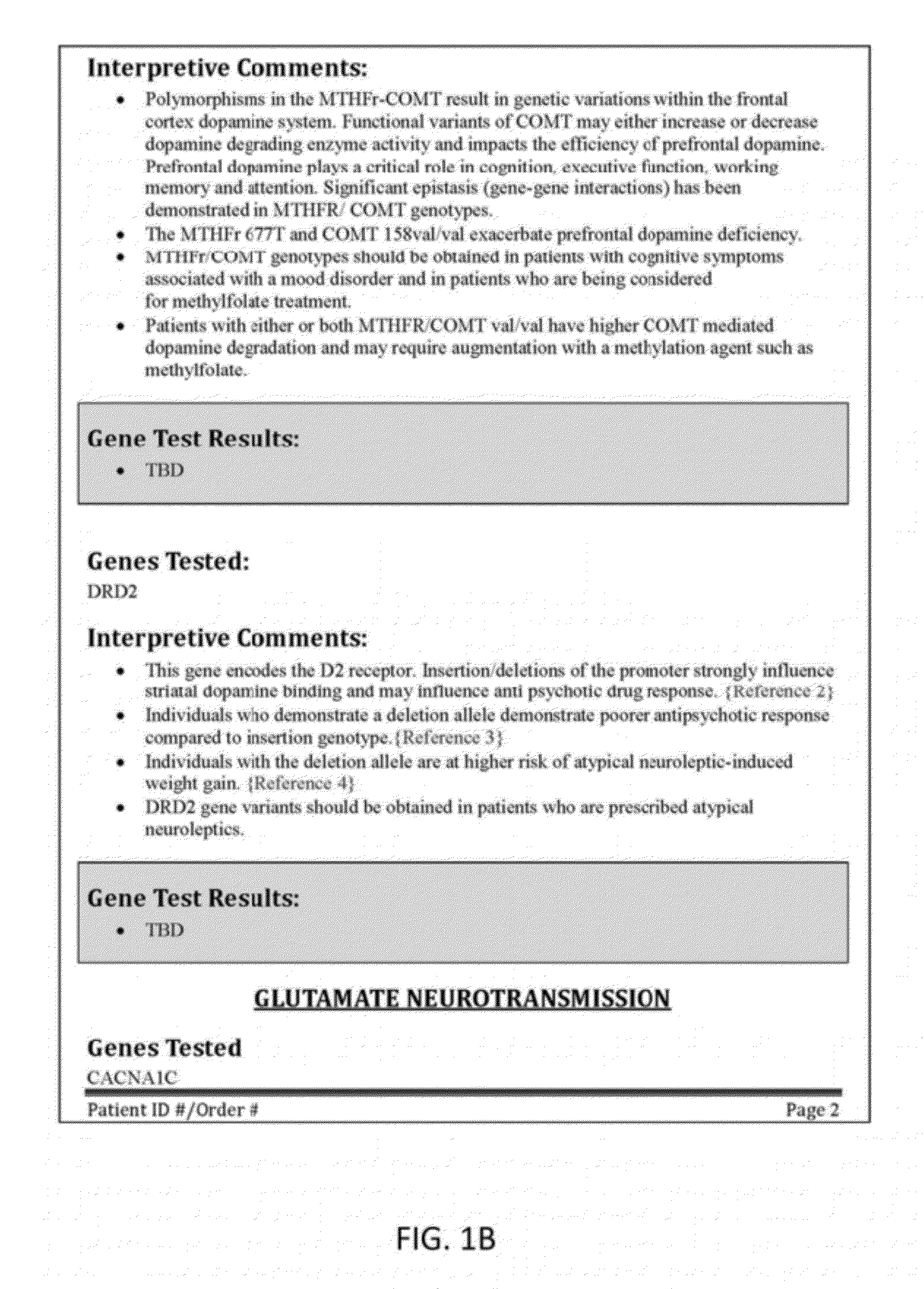 Neuropsychiatric Test Reports