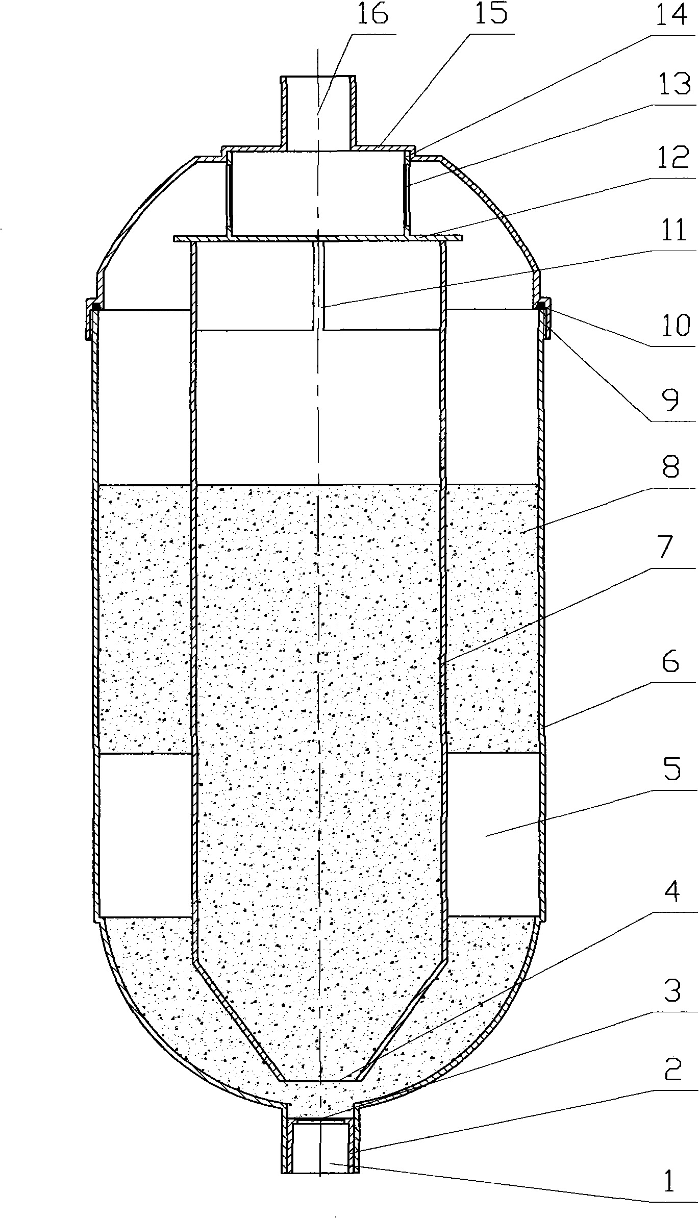 Water treatment unit with dynamic state material