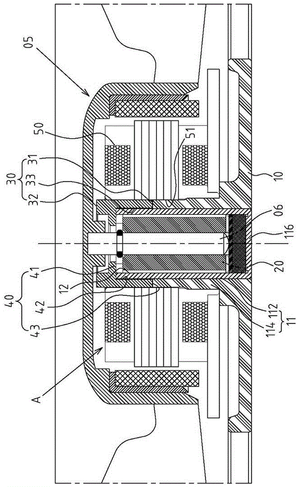 Stator combined structure of cooling fan