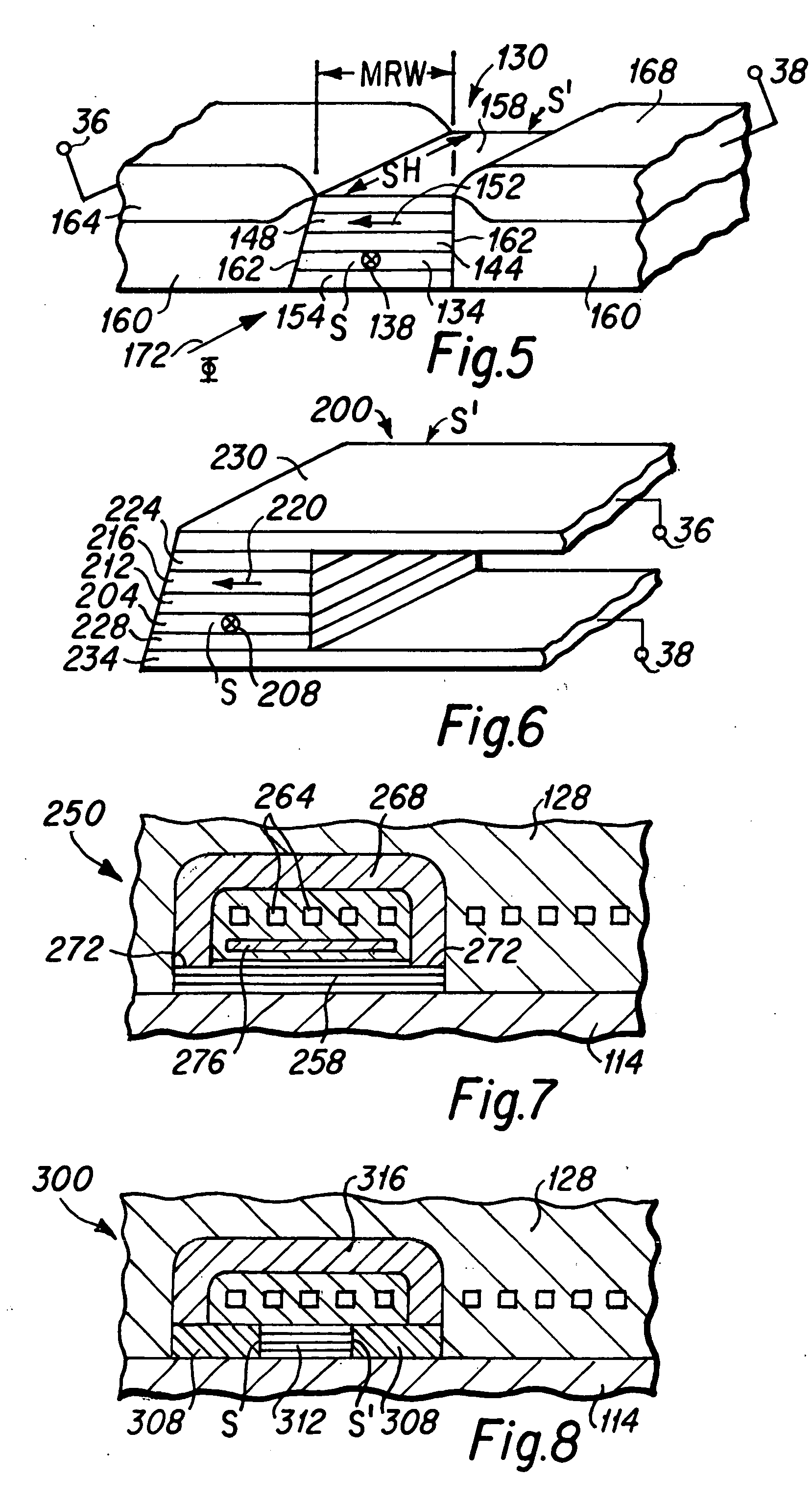 Electrical signal-processing device integrating a flux sensor with a flux generator in a magnetic circuit