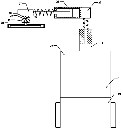 Highway green belt trimming device