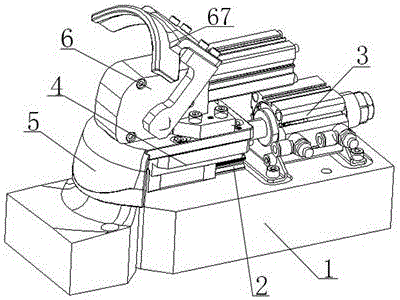 Automatic flanging mechanism