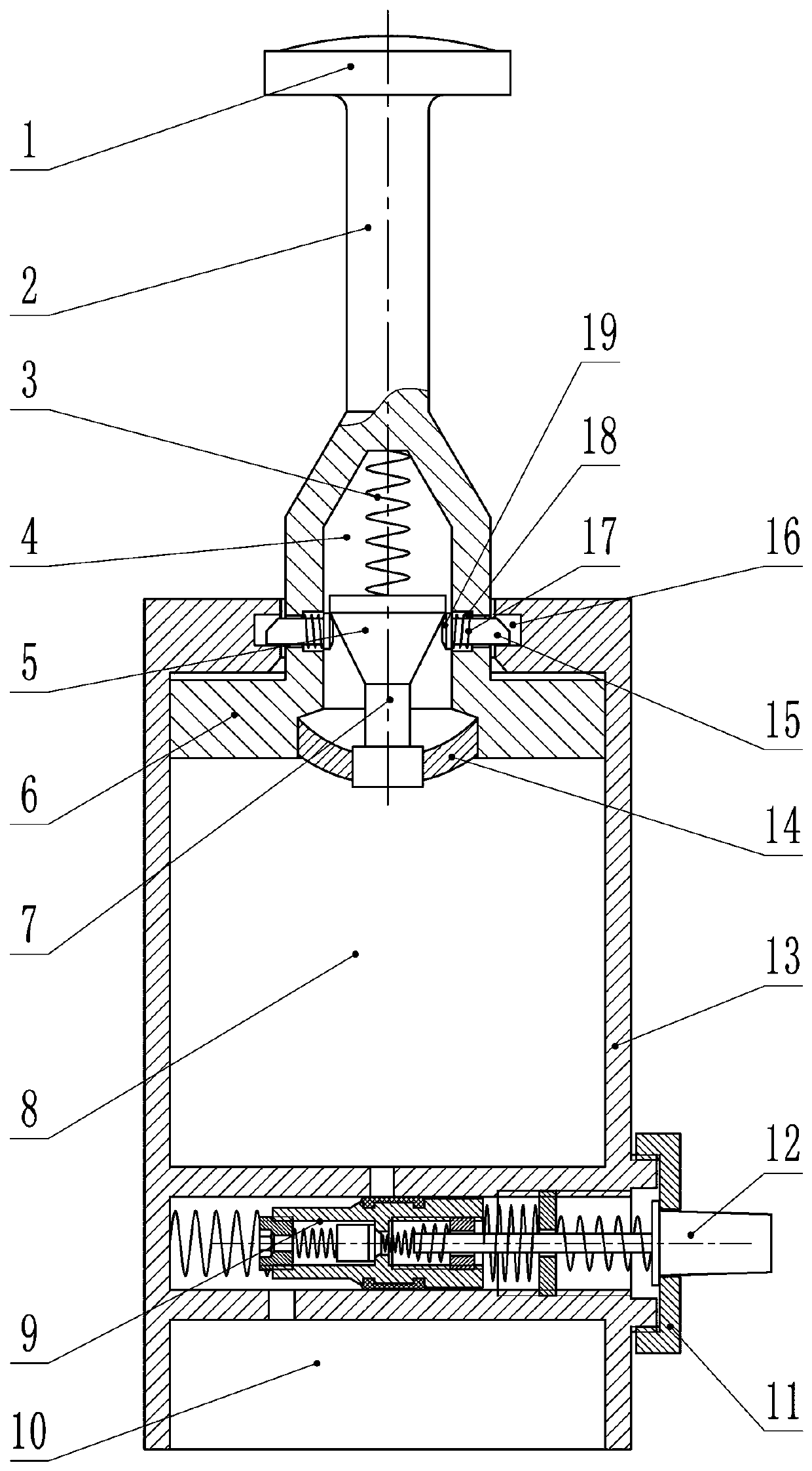 Cupping tank with negative pressure compensation cavity