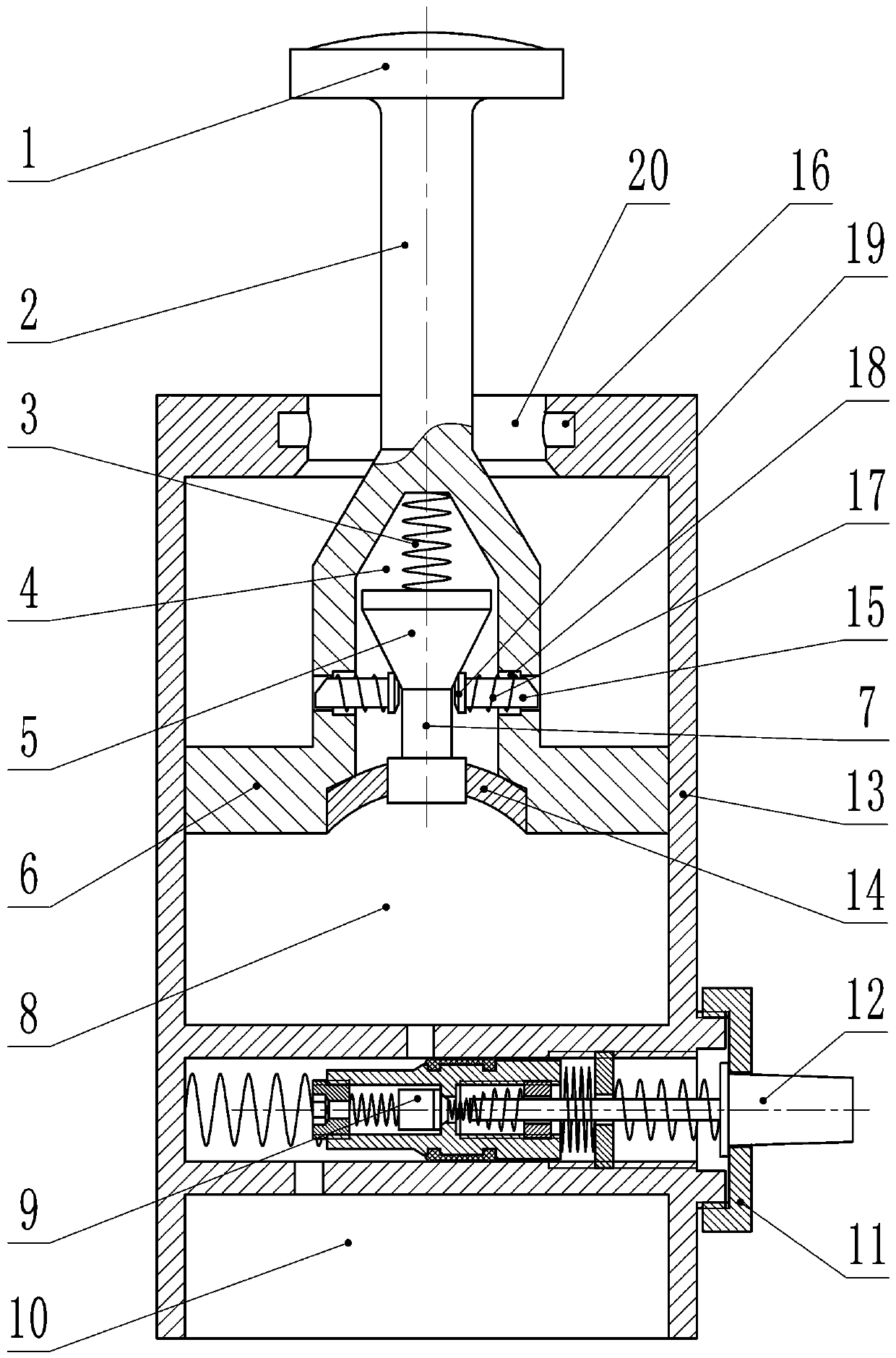 Cupping tank with negative pressure compensation cavity