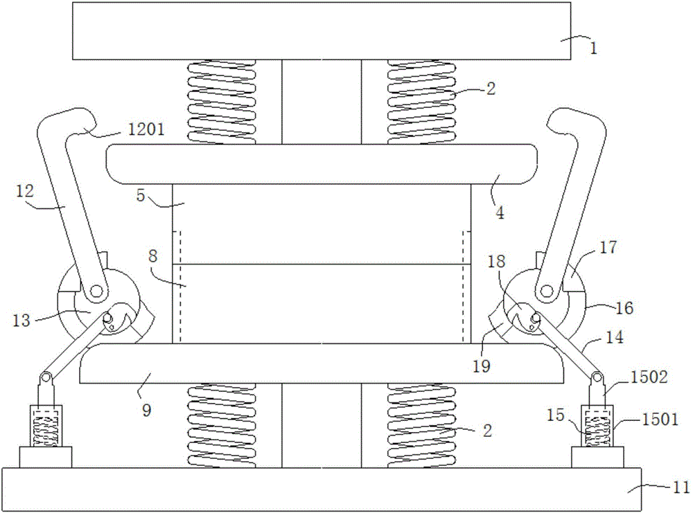 Automatic closed forging forming die