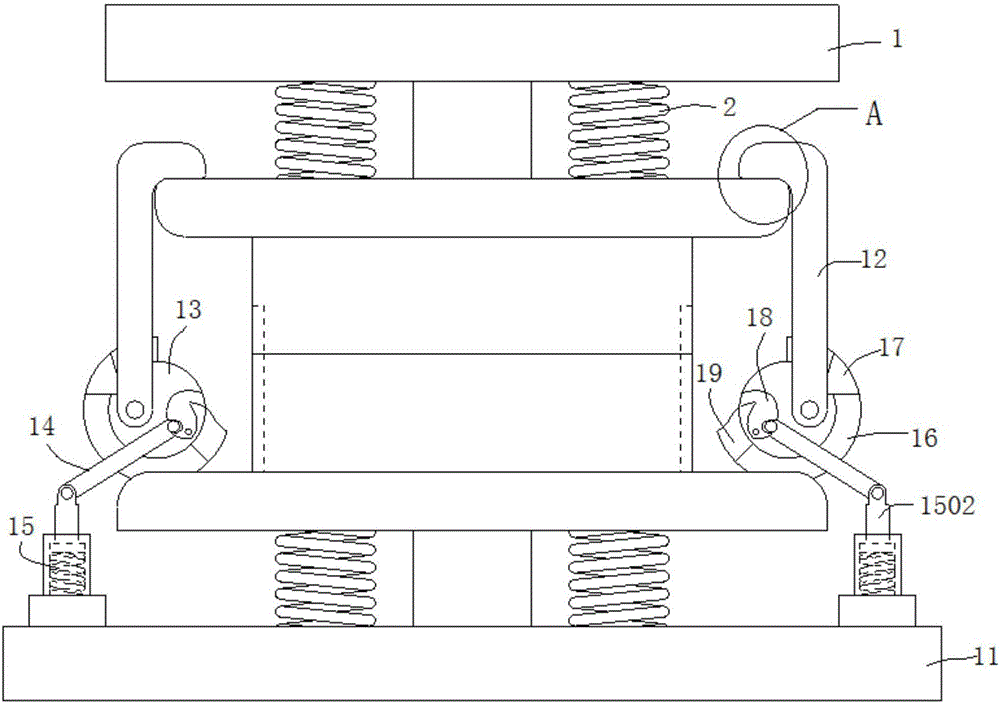 Automatic closed forging forming die