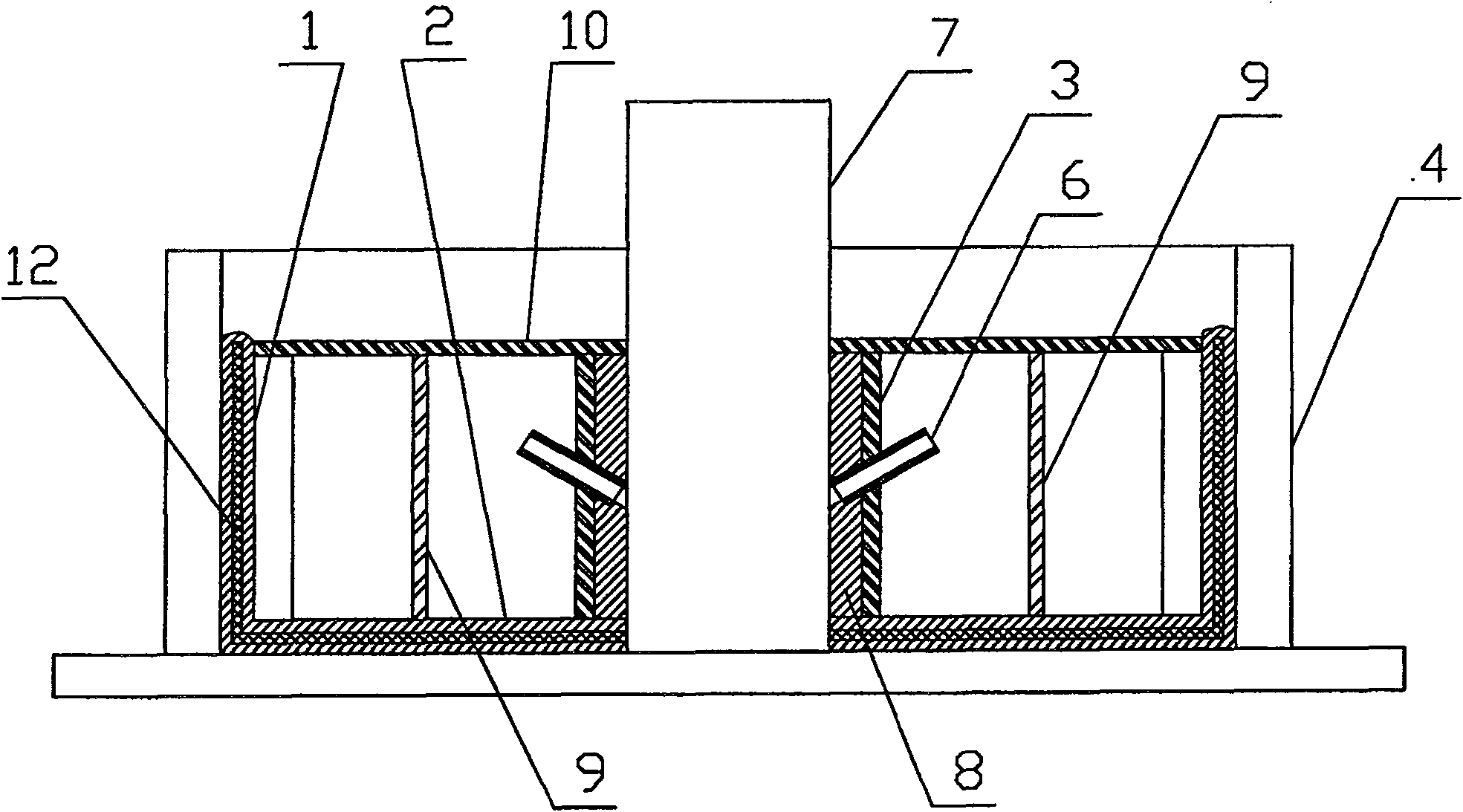 Thin wall tyre case for cast-in-place concrete filling and method of manufacturing the same