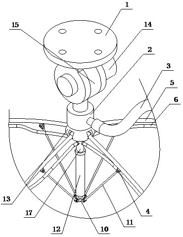 Portable folding spraying device for plant protection unmanned aerial vehicle