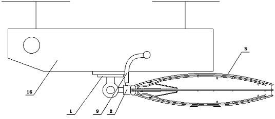 Portable folding spraying device for plant protection unmanned aerial vehicle