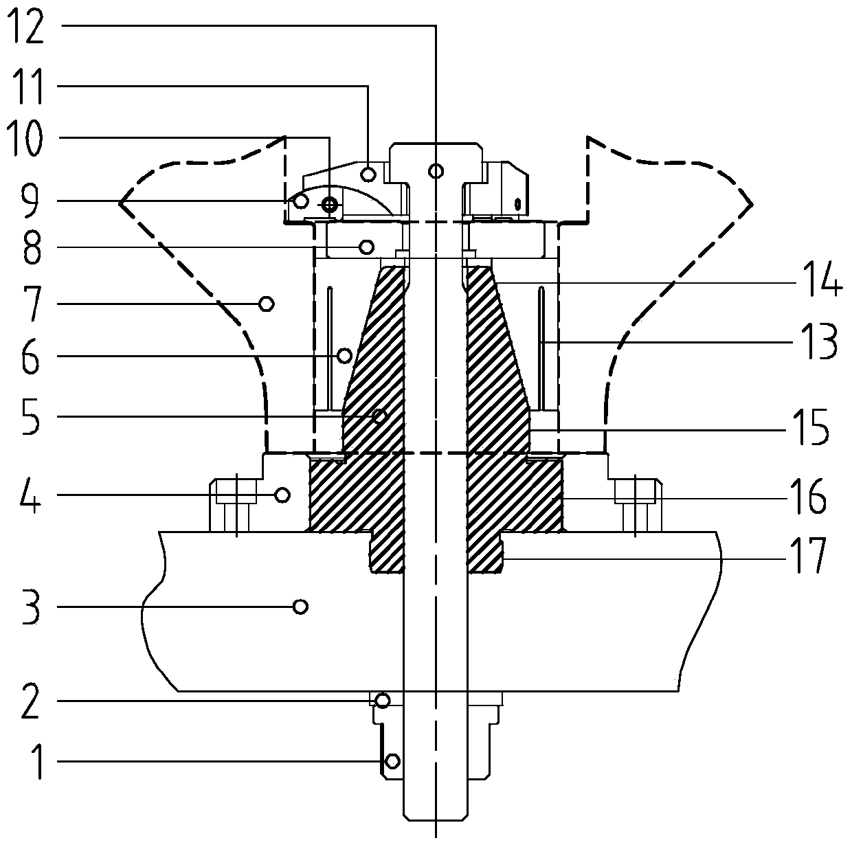 Expansion sleeve linkage compression mechanism