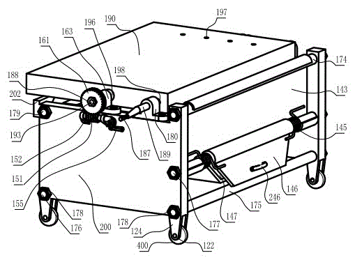 Glass detection device adopting worm gear table board, threaded lock pins and natural rubber V-type pressing plates