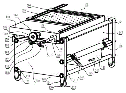 Glass detection device adopting worm gear table board, threaded lock pins and natural rubber V-type pressing plates