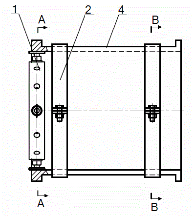 Semicircular thin-wall workpiece processing tool and use method thereof