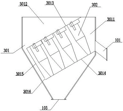 A vertical electrostatic precipitator integrating gravity and cyclone dust collection