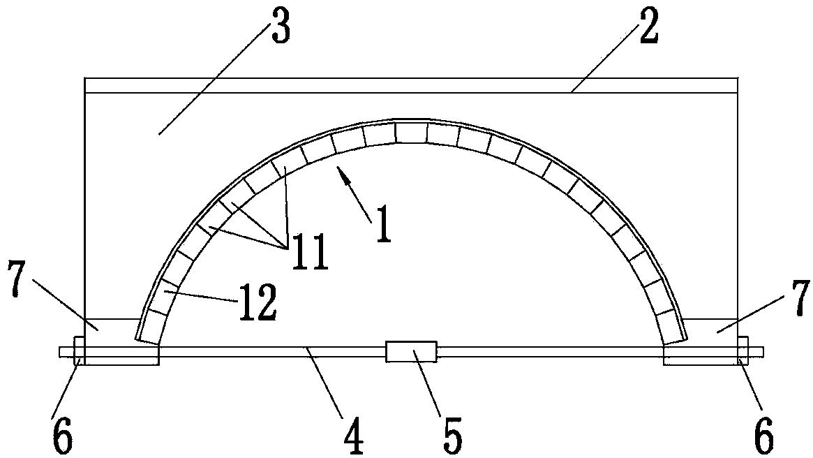 Reinforced portable integral prefabricated masonry arch bridge