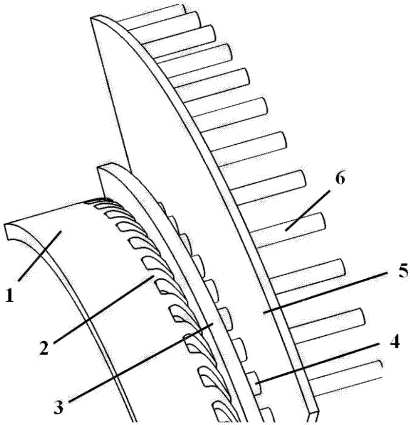 Blade profile receiving hole structure for prewhirl cooling system