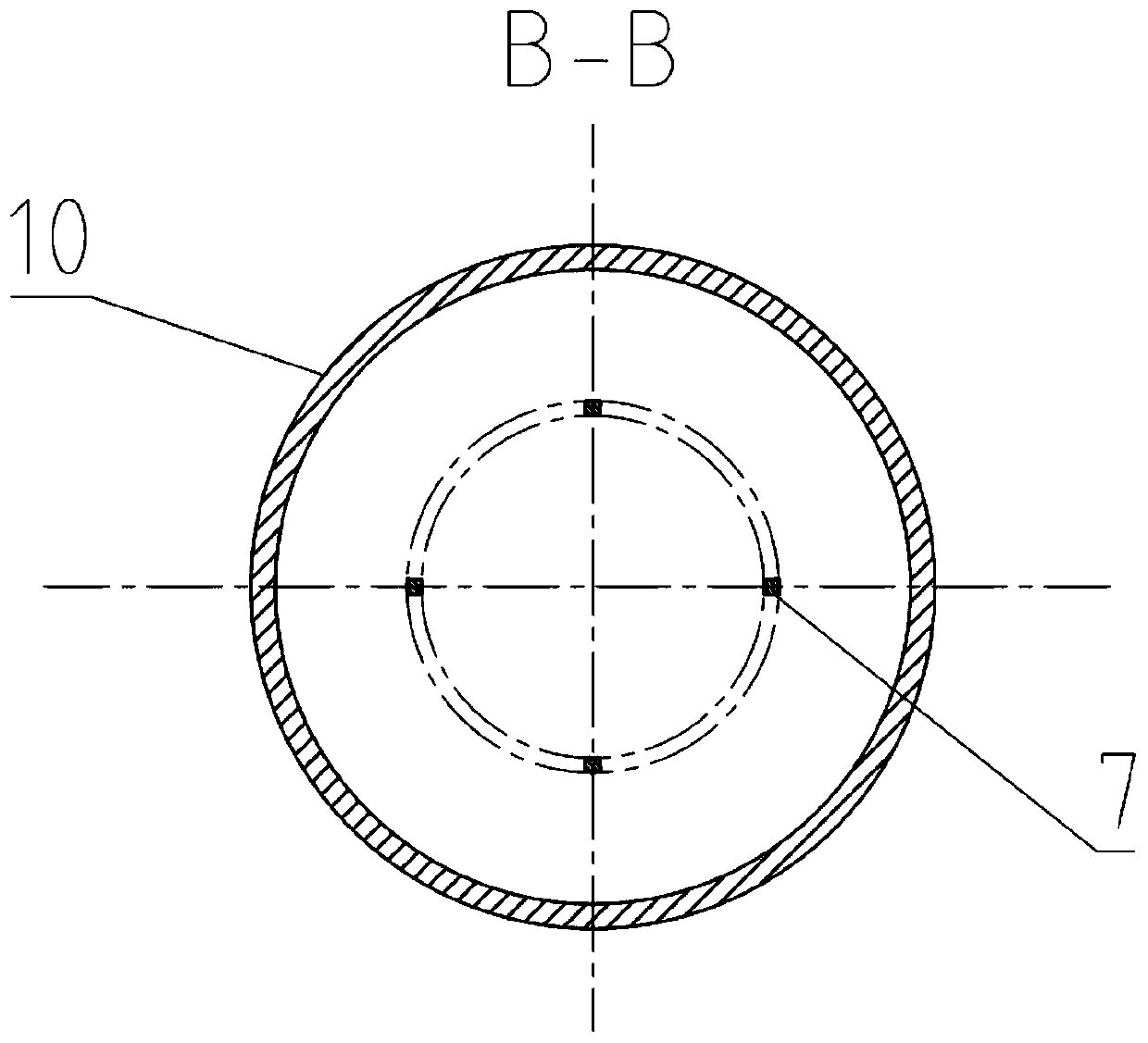 Gas-liquid separator capable of realizing liquid level dynamic equilibrium