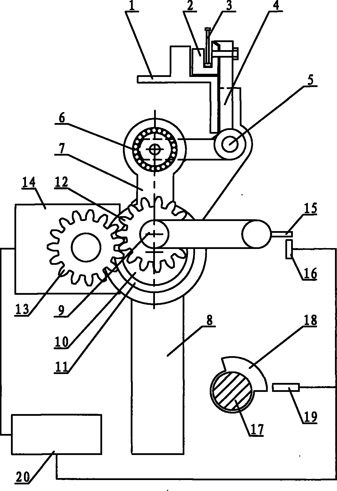 Numerical control fly reed mechanism of towel machine