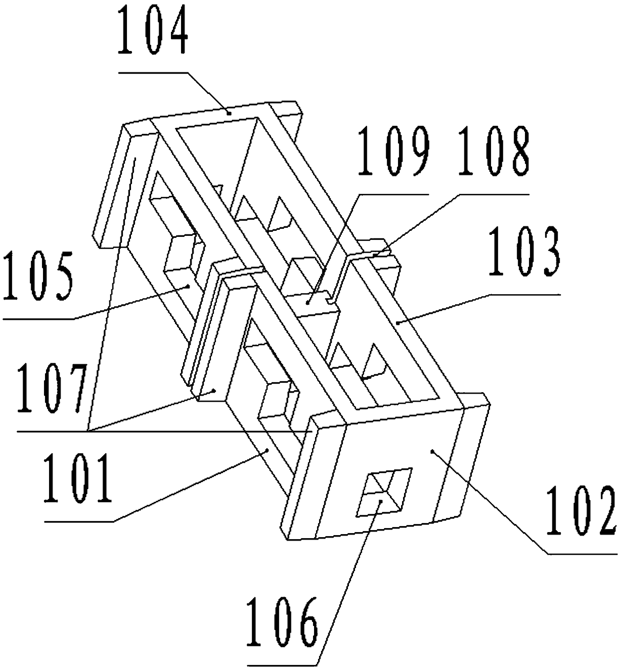 Egg nest type ecological slope protection building block and prefabricating mold