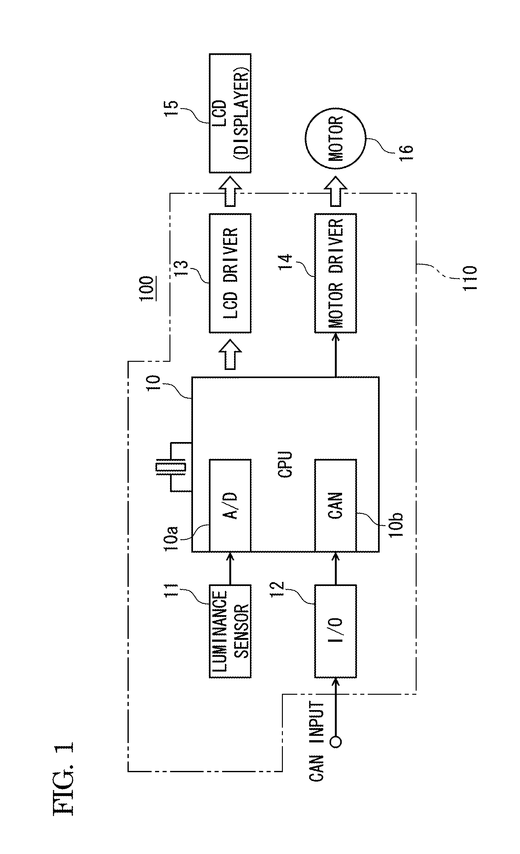 Vehicular display device