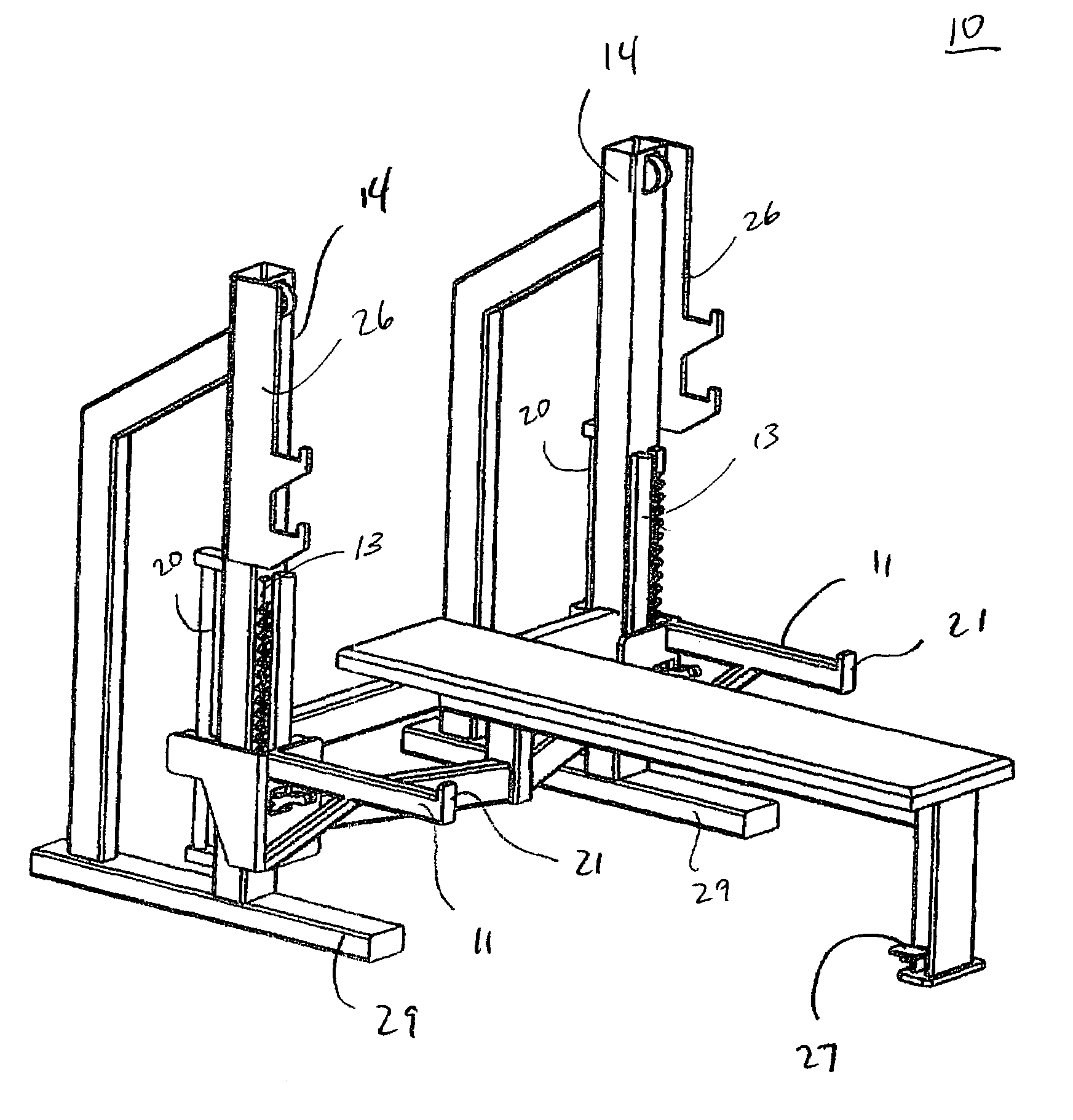 Weightlifting spotting machine