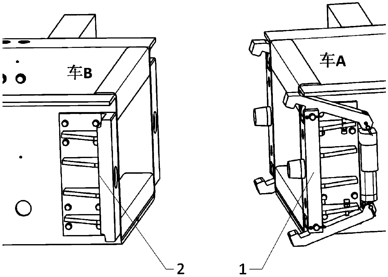 Positioning lock mechanism for connecting multiple automobiles