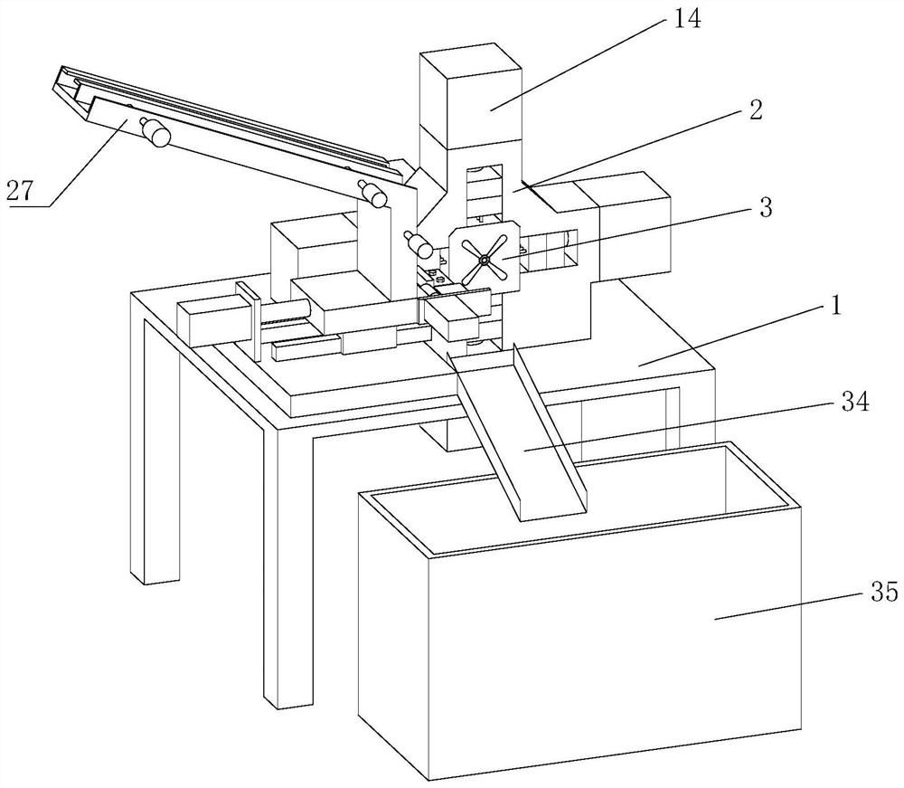 Straight pipe four-direction multi-hole punching machine