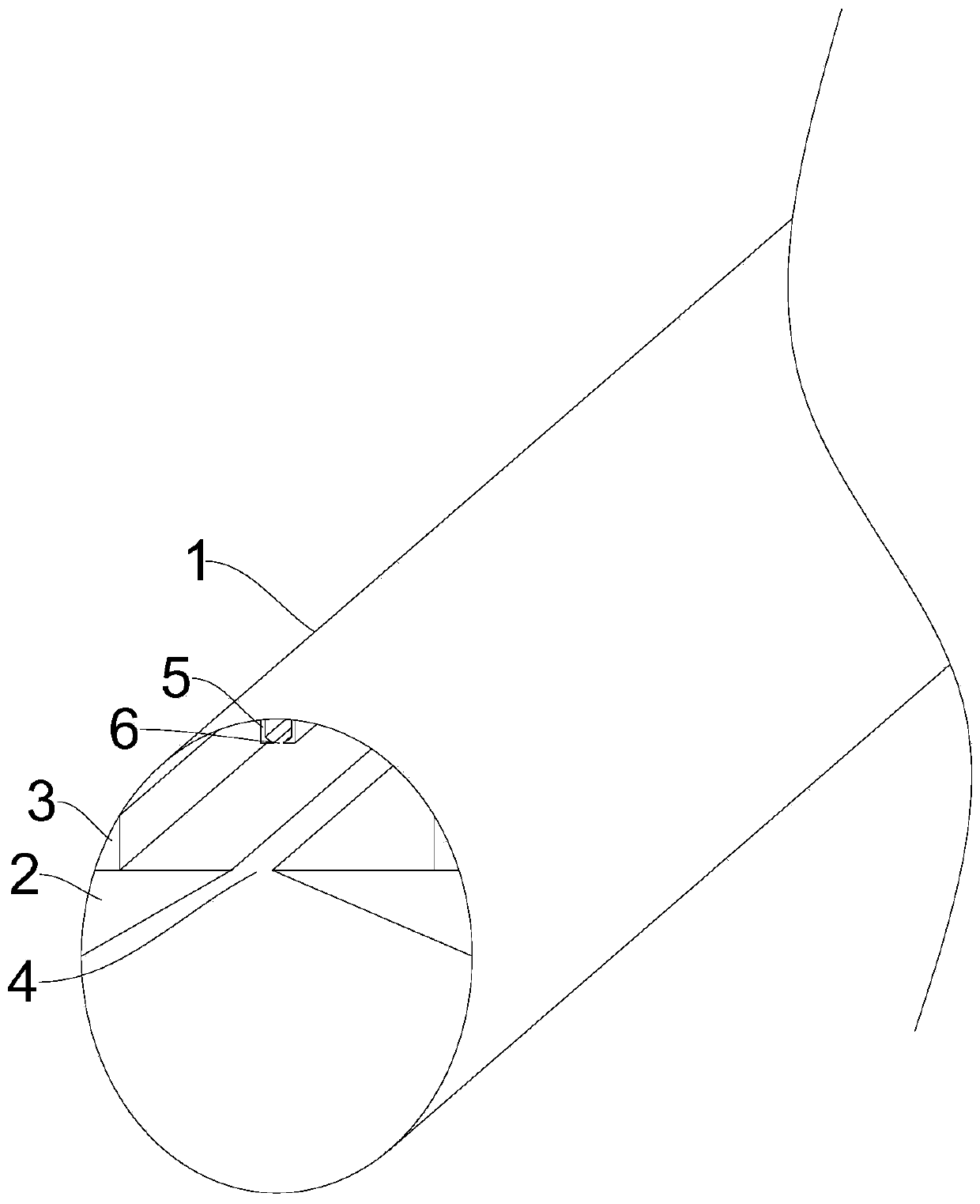 Spool for embedding cable and construction method for embedding cable