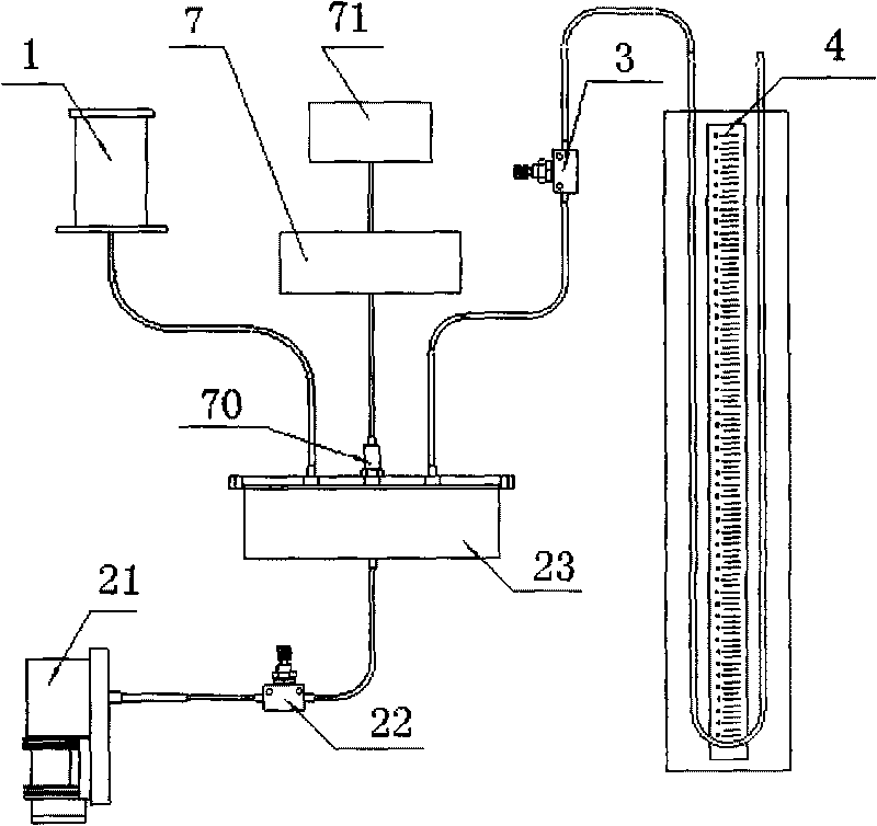 Bore diameter measuring apparatus for porous material and measuring method thereof