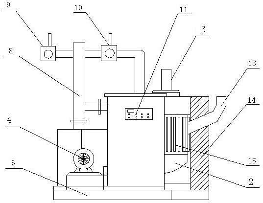 High-temperature cracking system for tar in biomass fuel gas