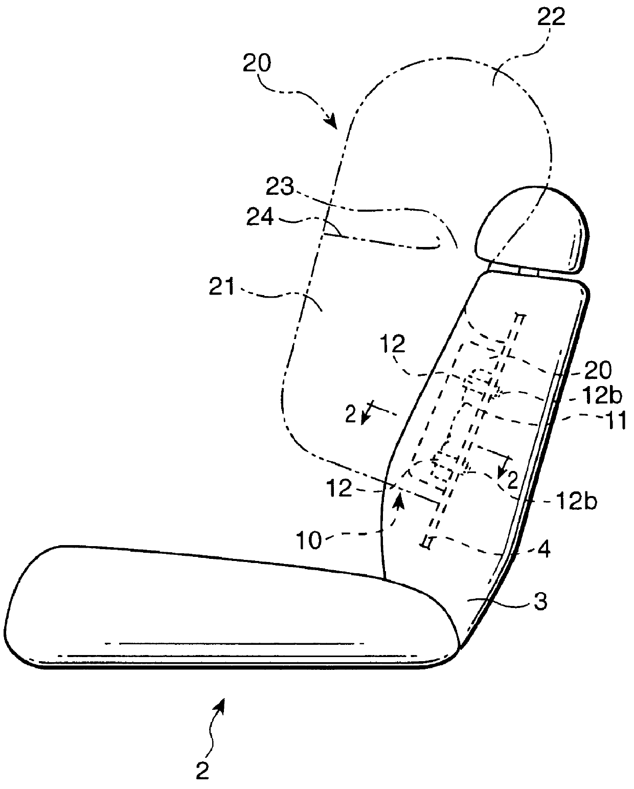 Air bag for protecting passenger from side collision which has uniform inflation characteristics