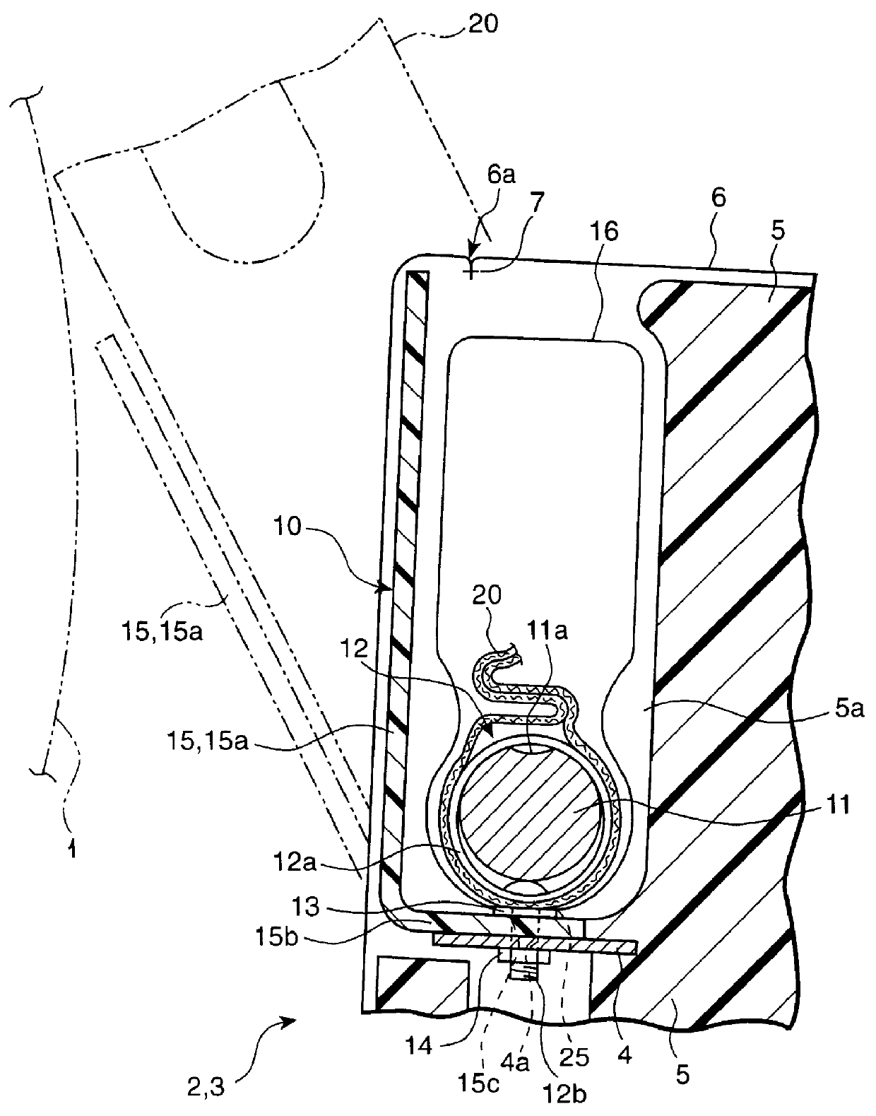 Air bag for protecting passenger from side collision which has uniform inflation characteristics