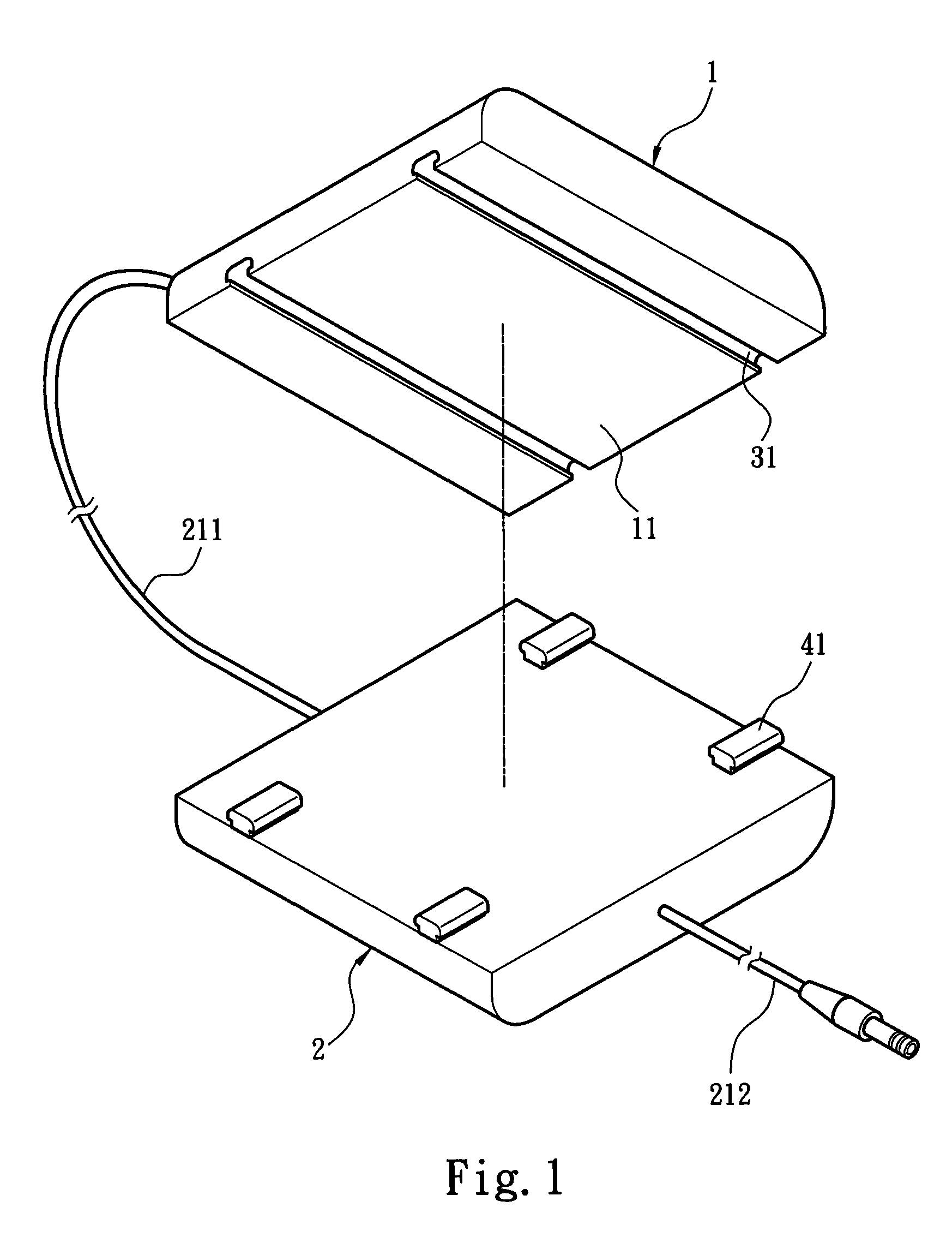 Power adapter provided line winding