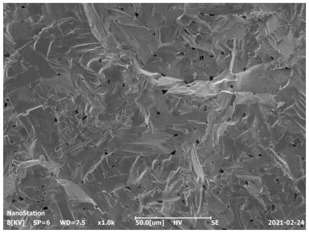 Preparation method of multilayer piezoelectric ceramic used in high-temperature environment of 482 DEG C