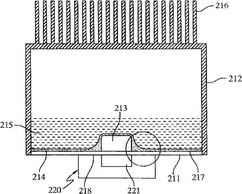 An evaporation cavity heat radiator