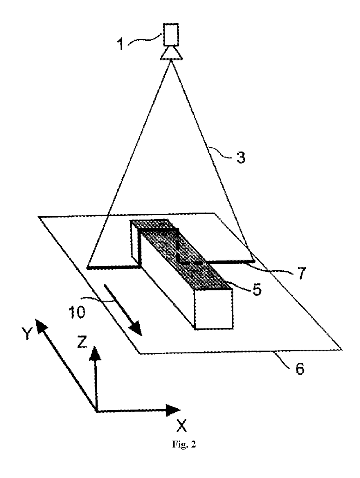 Method for monitoring linear dimensions of three-dimensional objects