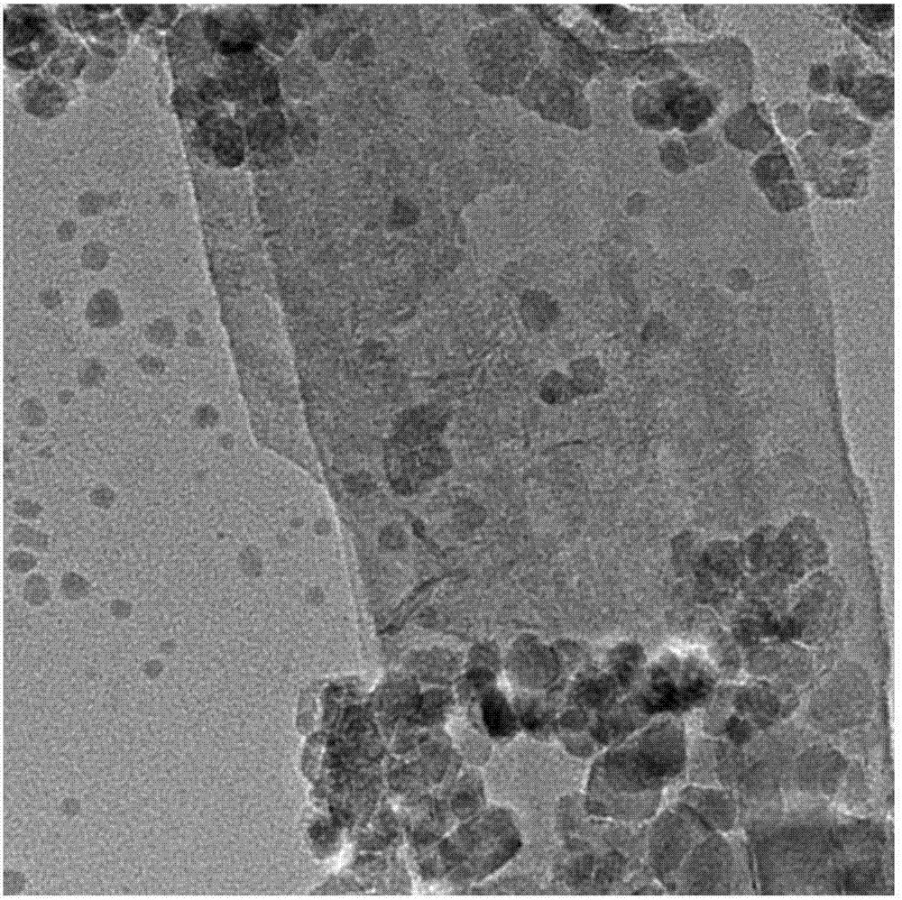 Reduced graphene oxide-polyethyleneimine-Co3O4 oxide semiconductor composite material, preparation method and application