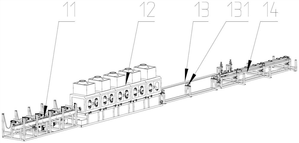 Pipe polishing and detecting integrated production line