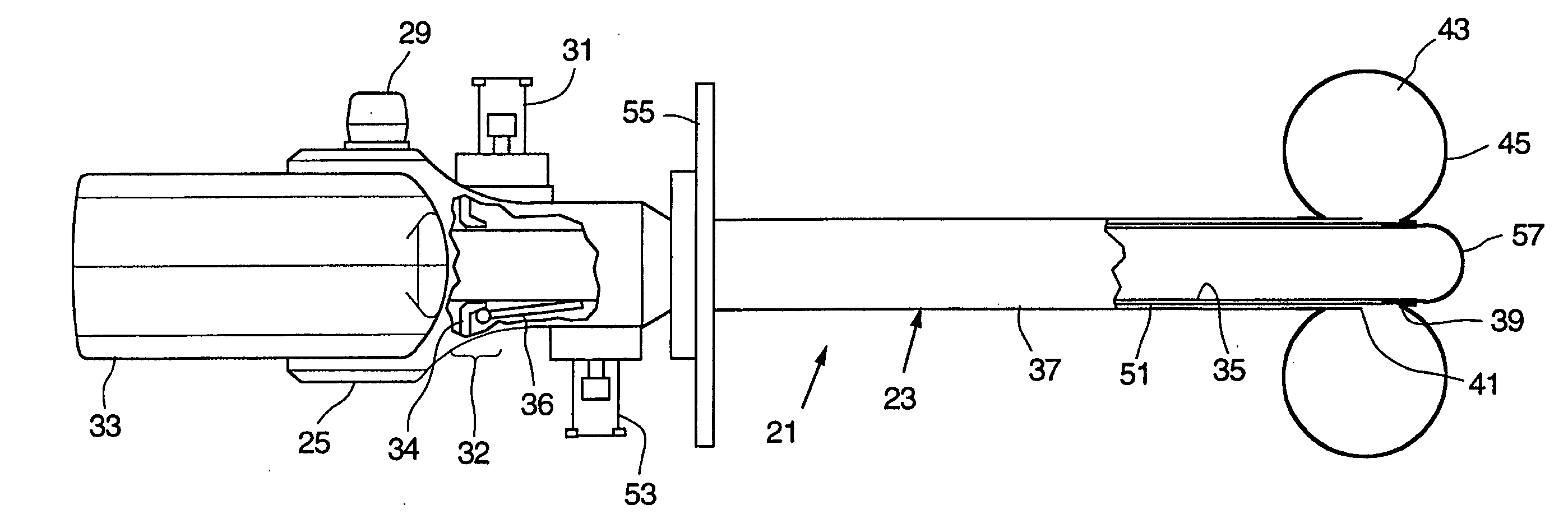 Method and inflatable chamber apparatus for separating layers of tissue