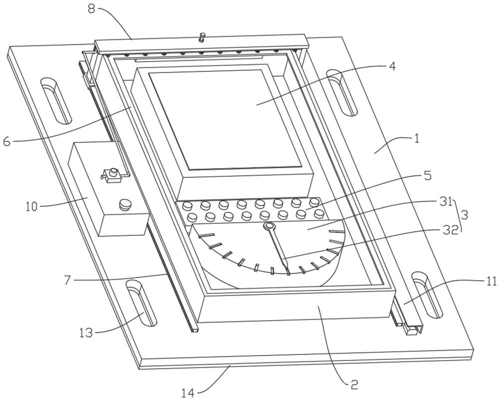 Large arm angle indicating device for hoisting equipment